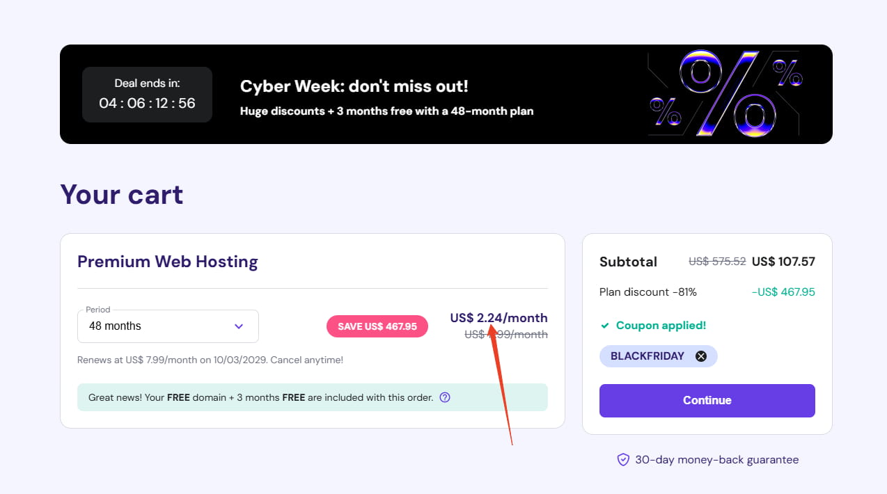 Hostinger网络星期一大促