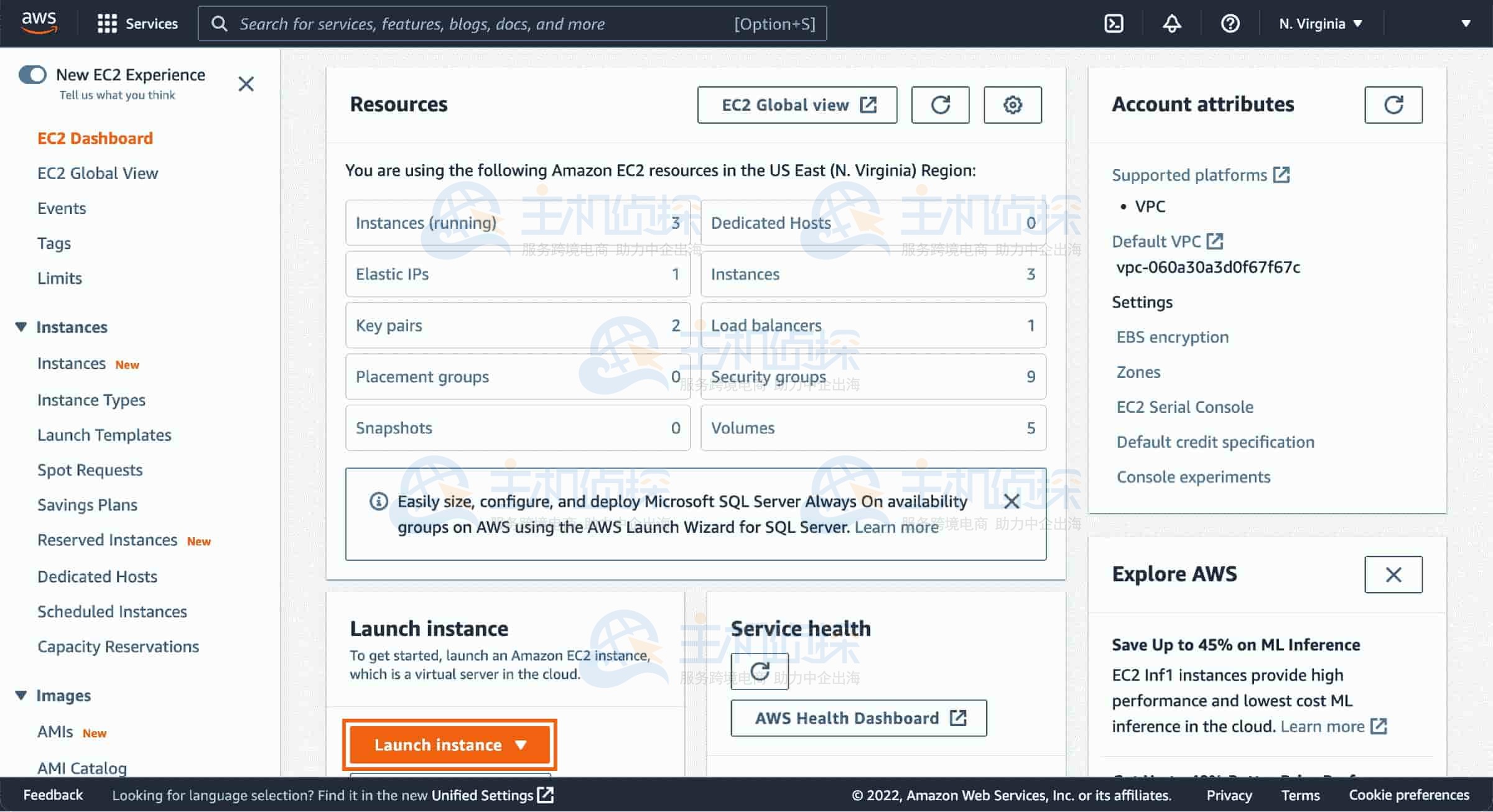 Amazon EC2 控制台