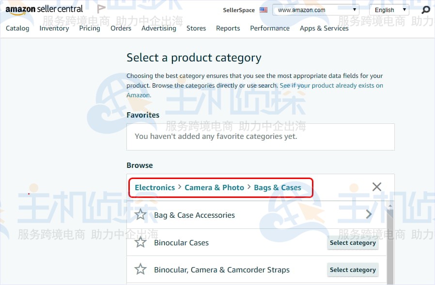 商品上架类目（Listing类目）