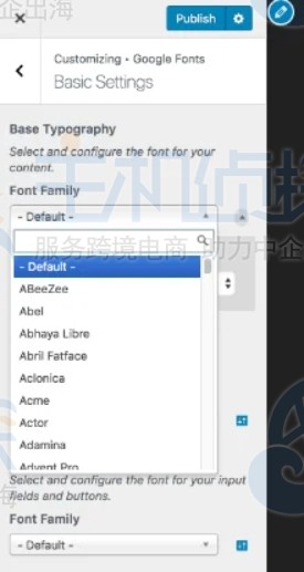 使用WordPress插件更改字体