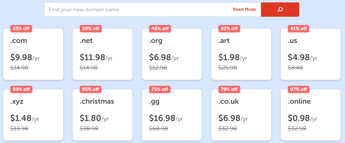 Namecheap域名注册