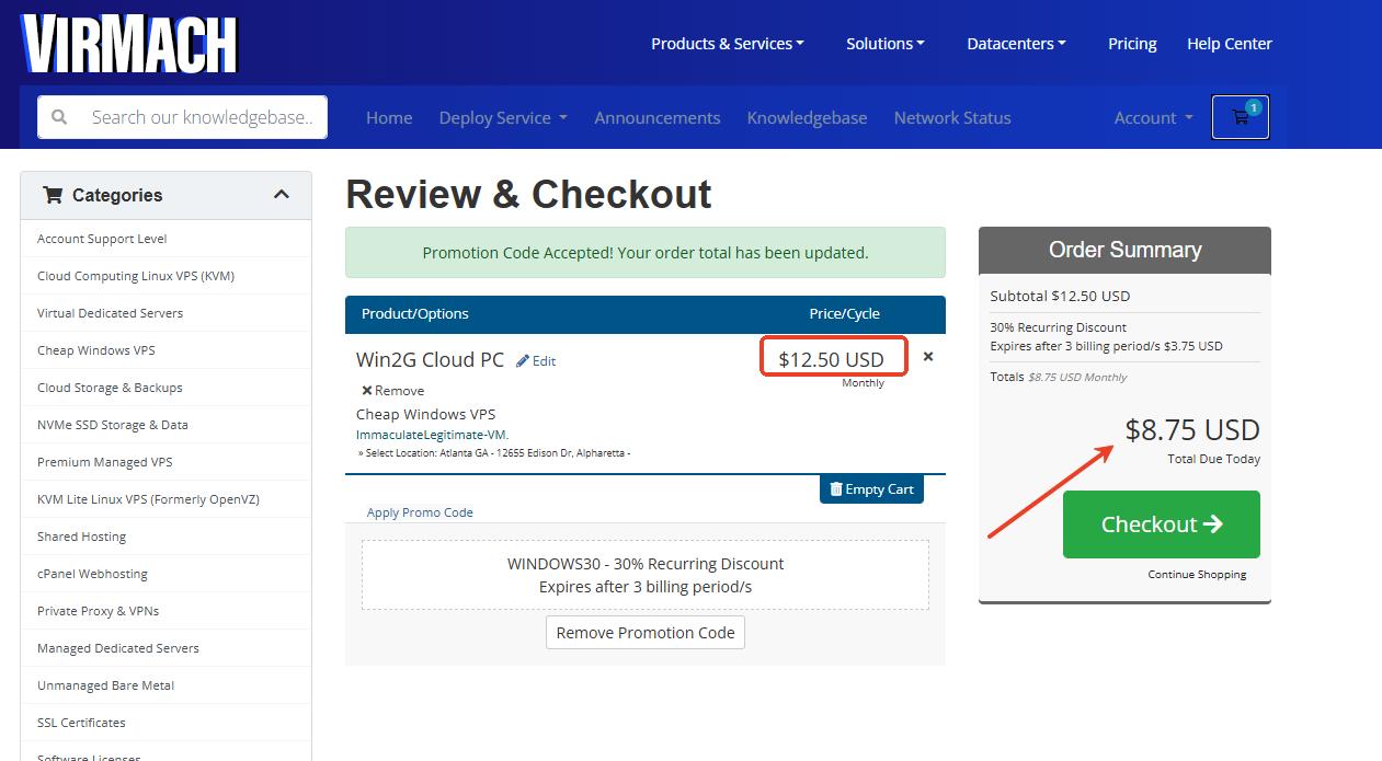 Virmach KVM VPS优惠方案