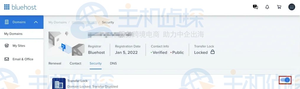 取消BlueHost帐户