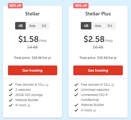 Namecheap共享主机