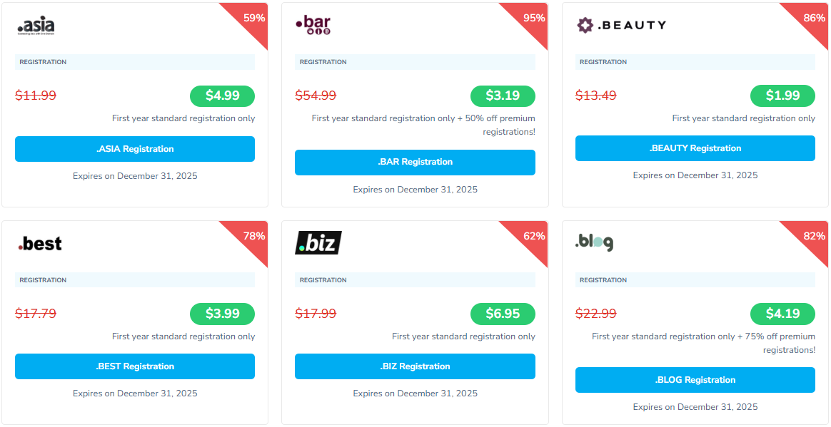 NameSilo新年域名注册价格