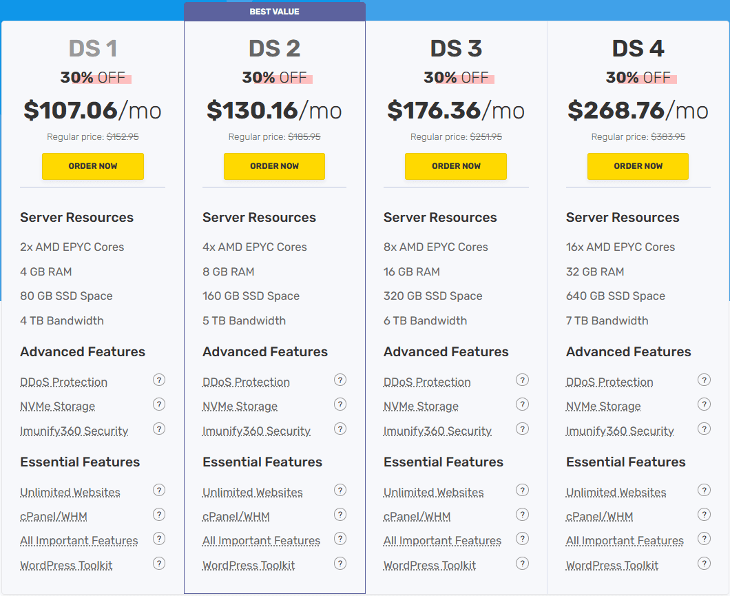 FastComet专用服务器30%折扣