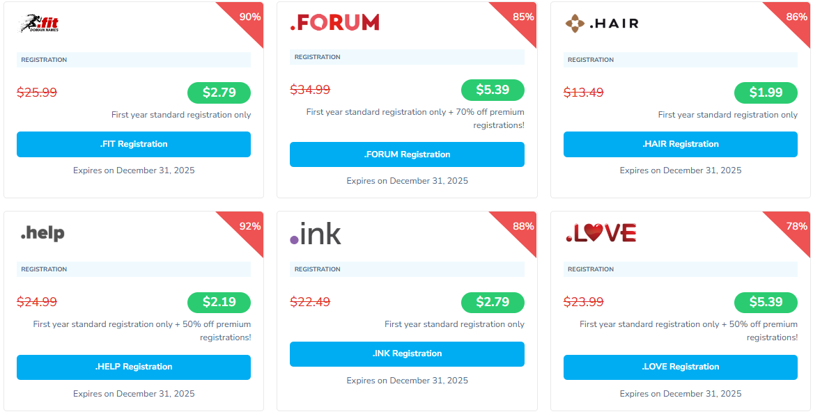 NameSilo新年域名注册价格