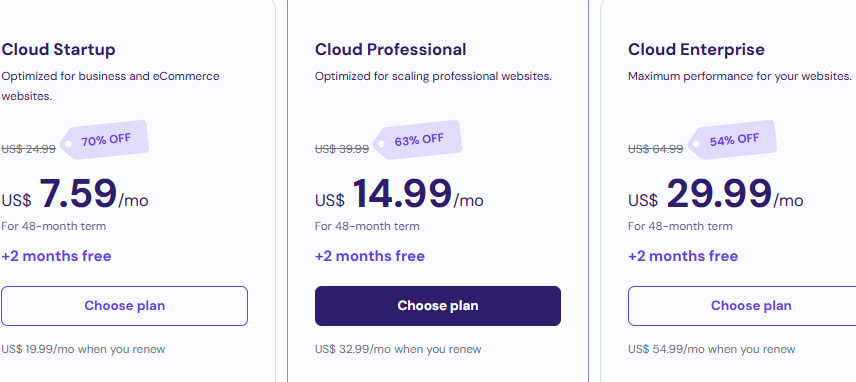 Hostinger云虚拟主机