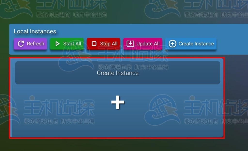 单击 Create Instance