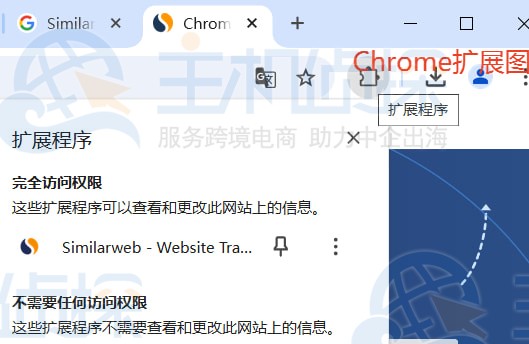 点击Chrome扩展程序图标