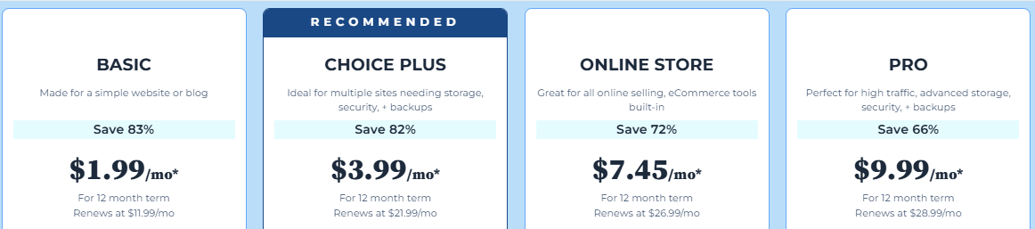 BlueHost WordPress主机优惠方案