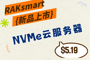 RAKsmart美国NVMe云服务器