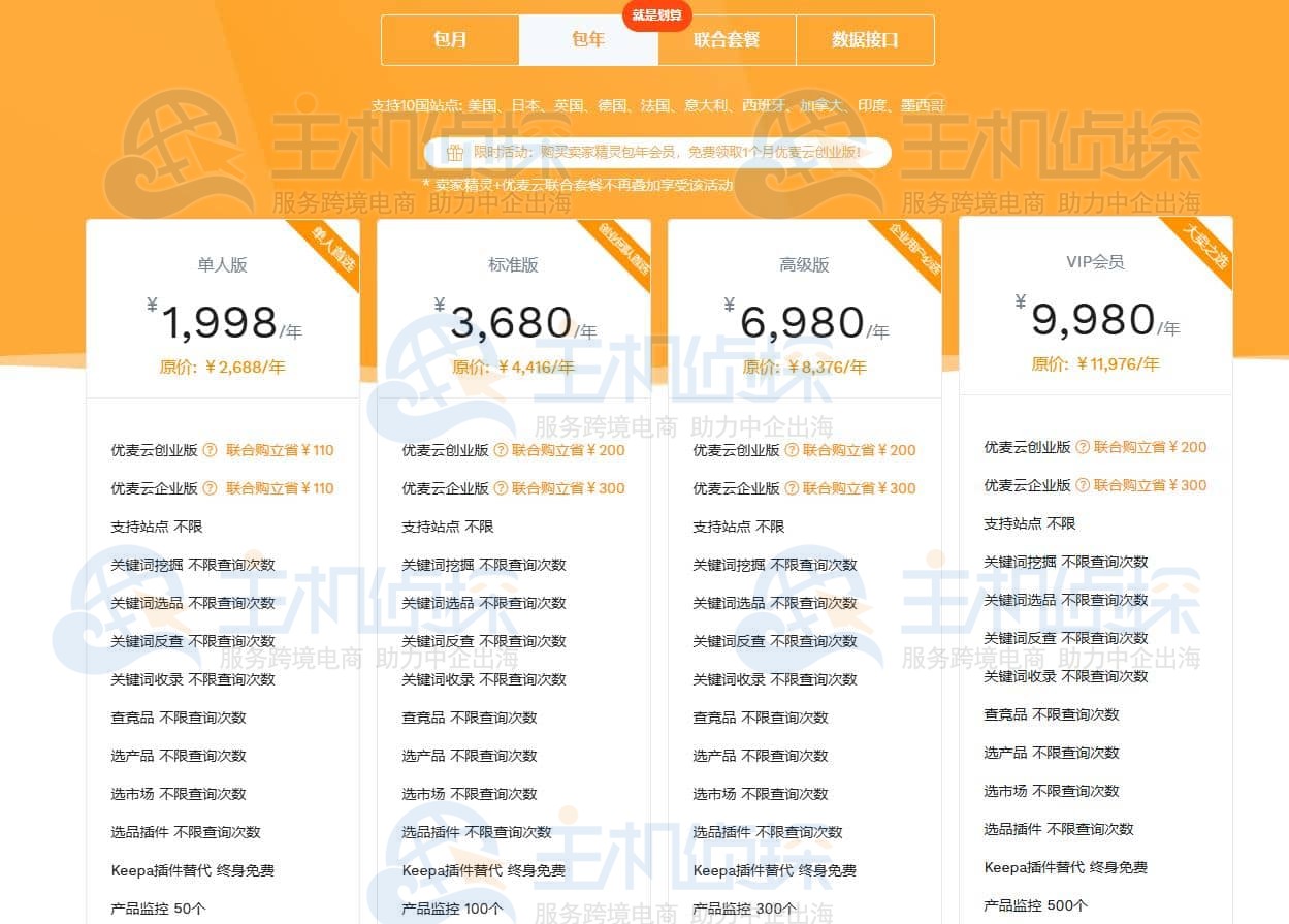 卖家精灵套餐购买指南