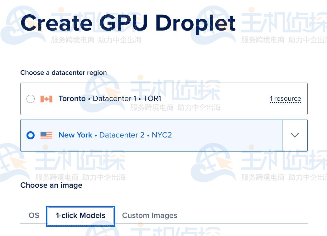 导航到1-Click Models页面