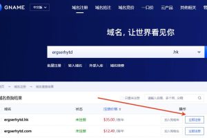 香港域名注册流程
