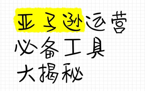 亚马逊运营工具