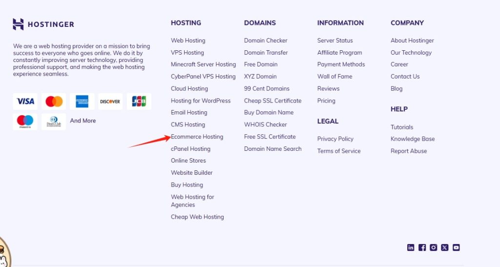 Hostinger电子商务主机
