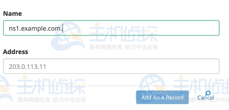 添加 Linode 名称服务器