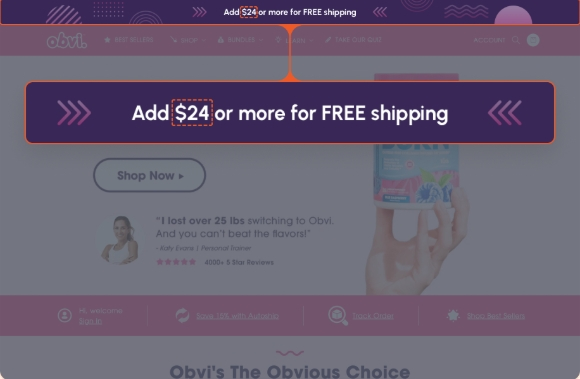 免运费阈值示例