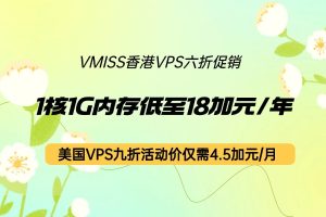 VMISS香港VPS六折促销