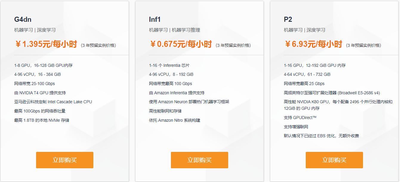 AWS云服务器加速计算型套餐