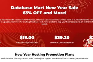 Database Mart新年特卖