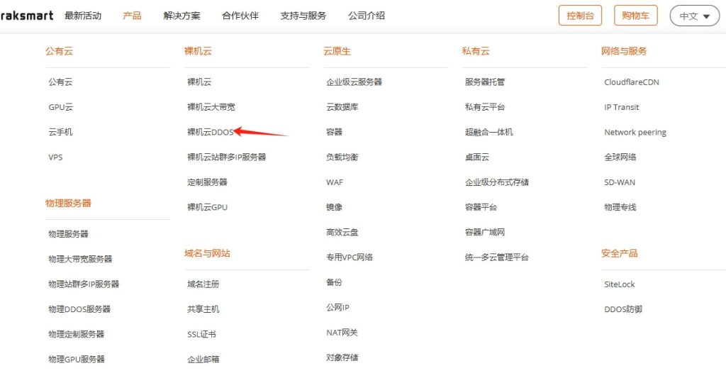 RAKsmart高防云服务器