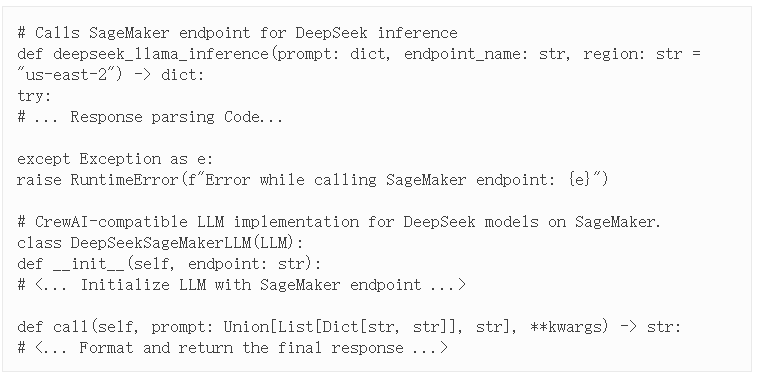 定义DeepSeek SageMaker大语言模型
