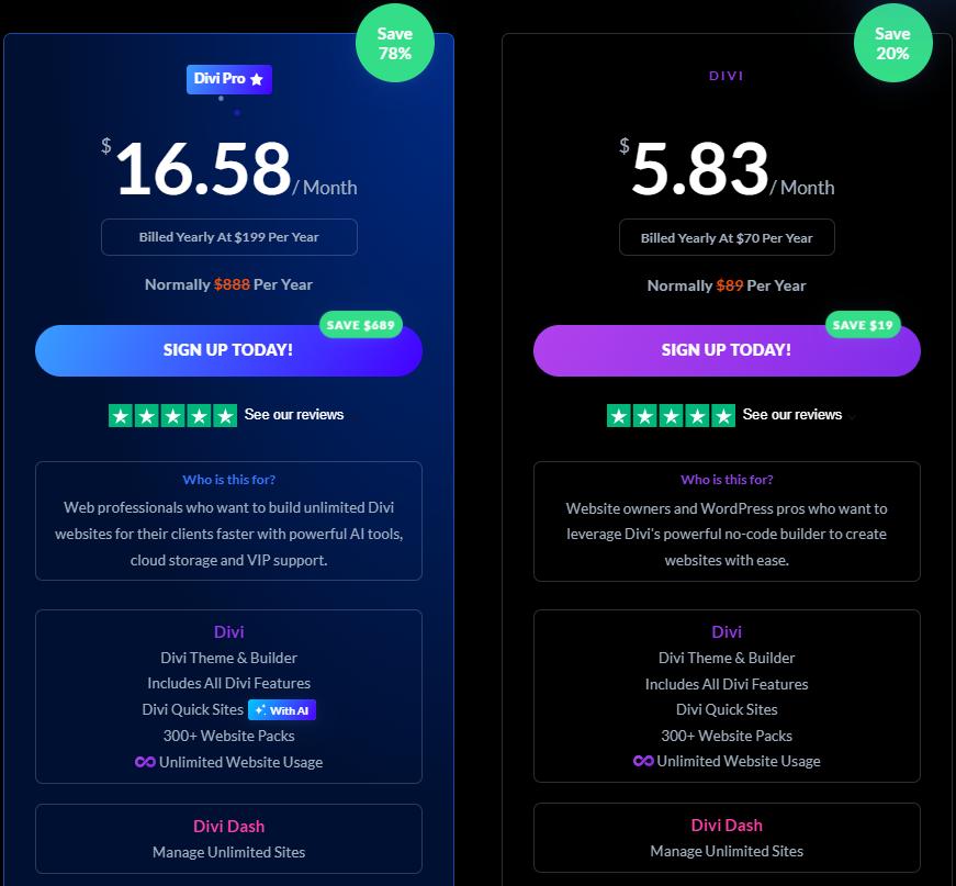 Divi主题年付价格
