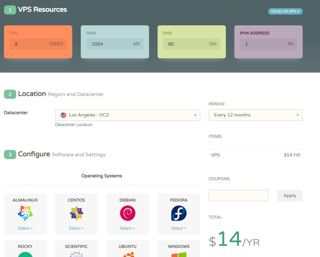 CloudCone清仓活动