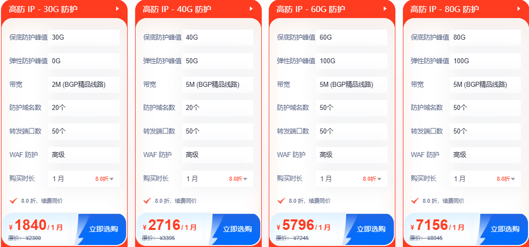 香港高防IP优惠方案
