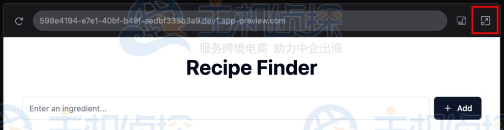 选择不带左侧面板的全屏预览