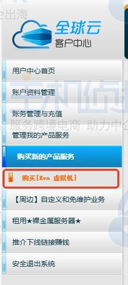 进入LOCVPS后台页面