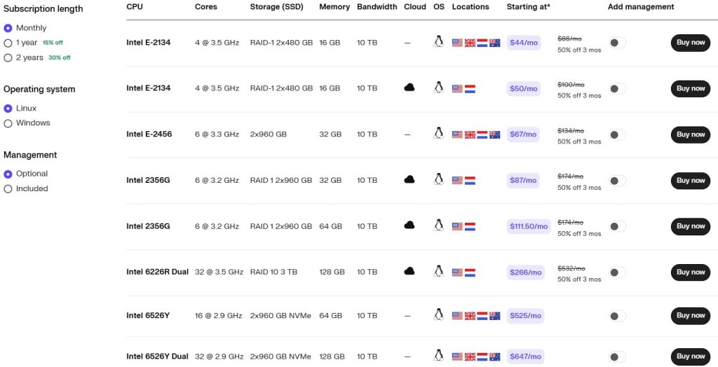 Liquid Web欧洲服务器方案