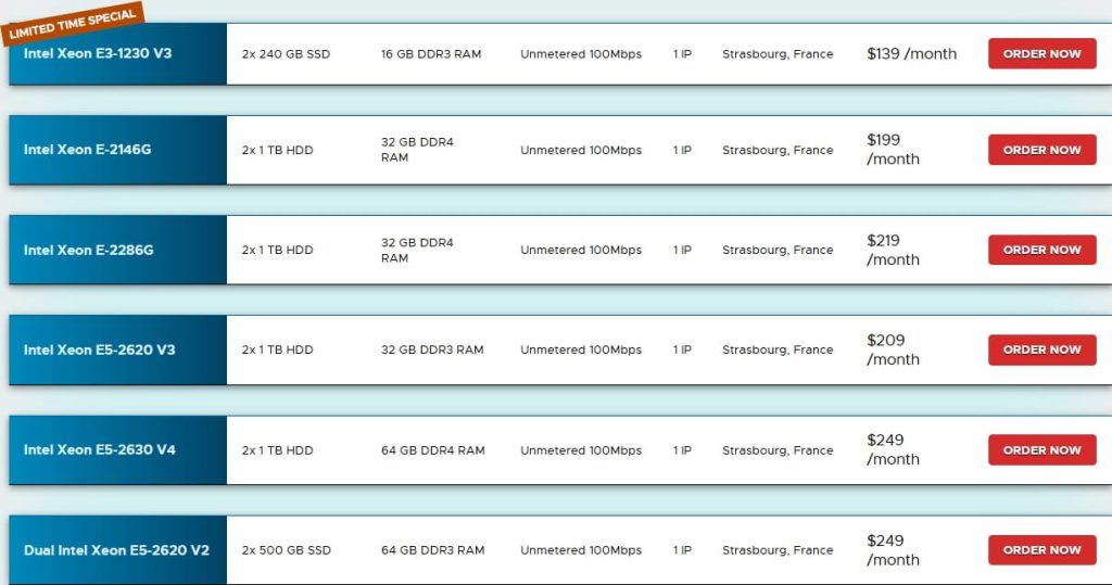 RackNerd欧洲专用服务器方案