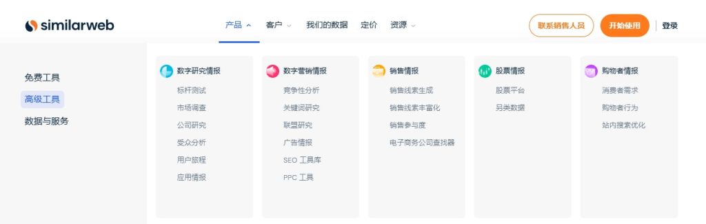 SimilarWeb跨境选品软件