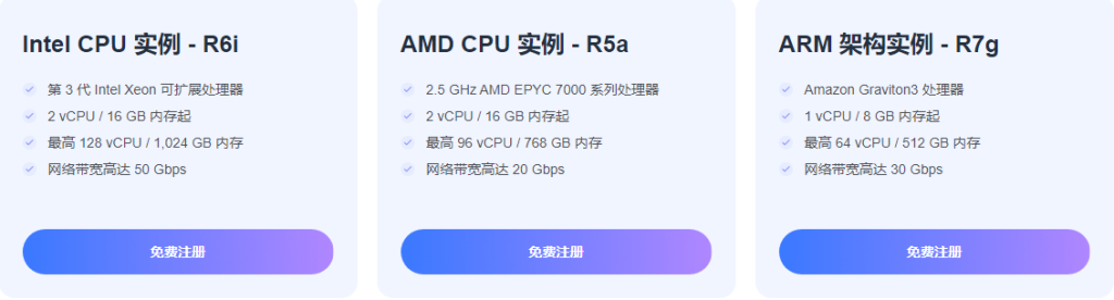 Amazon EC2 云服务器推荐