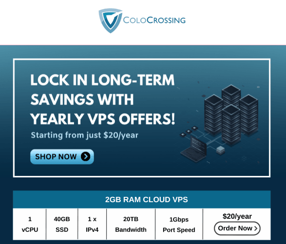 ColoCrossing三月活动