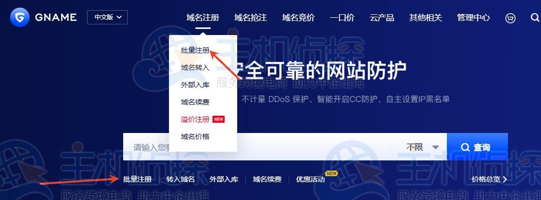 域名批量注册过程