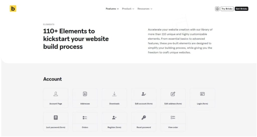 Bricks Builder小部件