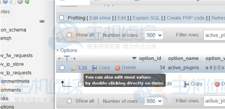 active_plugins选项