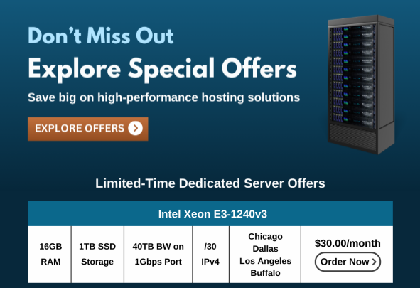 ColoCrossing美国服务器限时特惠