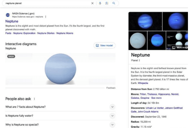 Google搜索引擎结果页面（SERP）功能