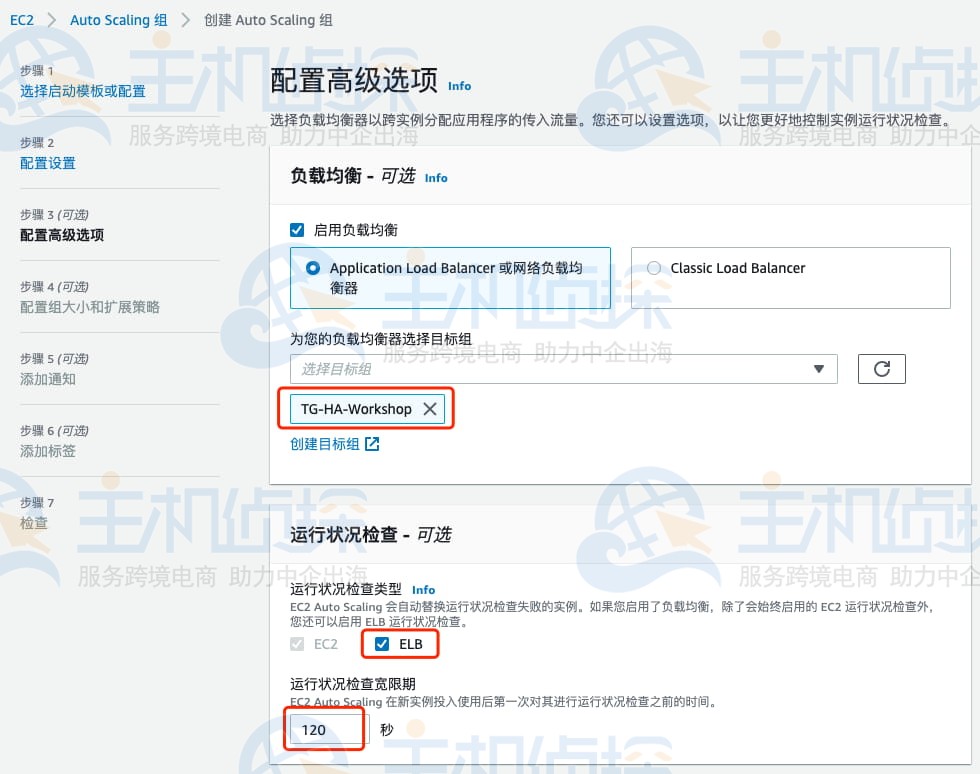 创建Auto Scaling组