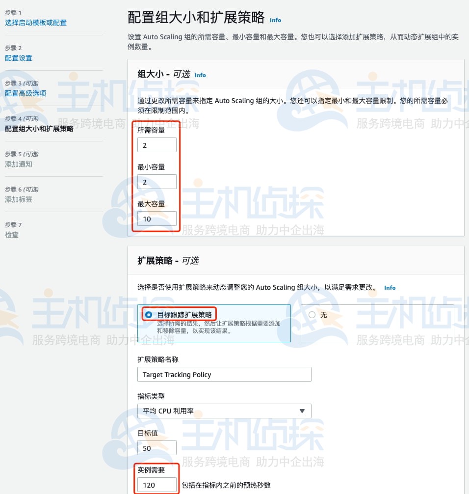 创建Auto Scaling组
