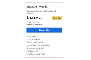 Bluehost独立服务器方案