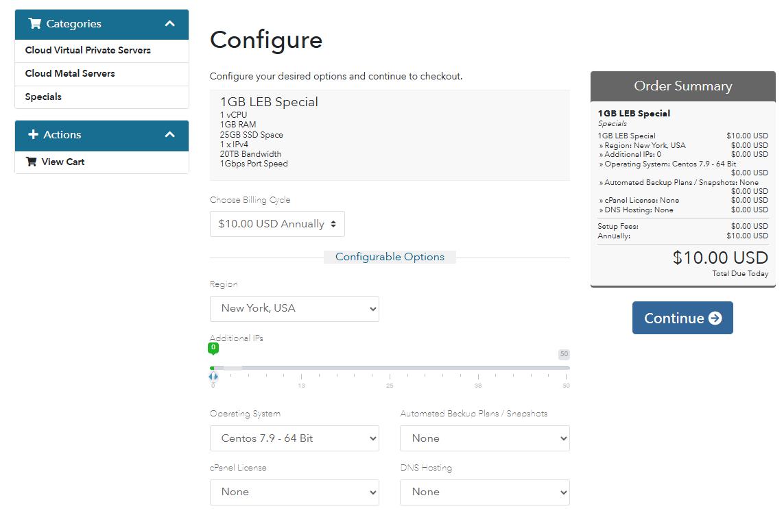 ColoCrossing美国VPS