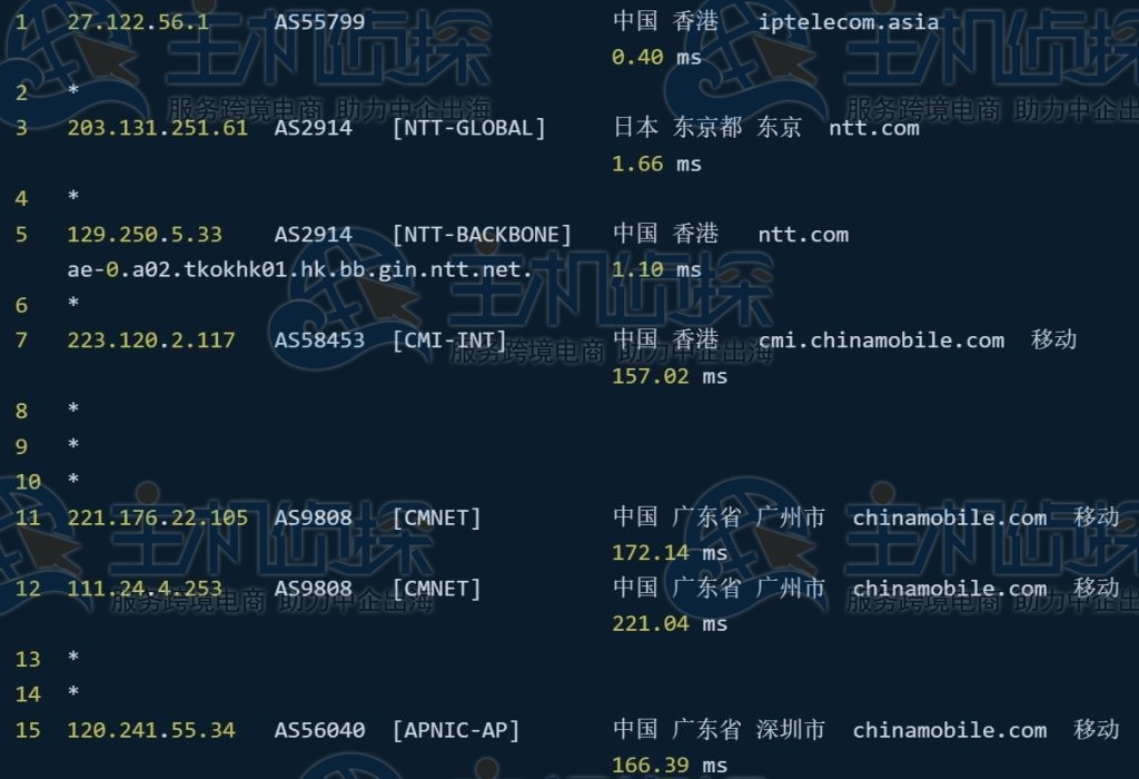 GigsGigsCloud香港全球线路广州移动120段