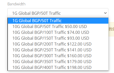 HostEase带宽大小