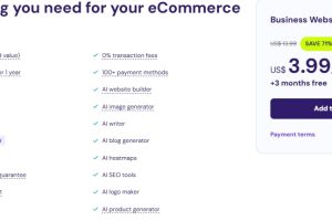 Hostinger电子商务网站构建器